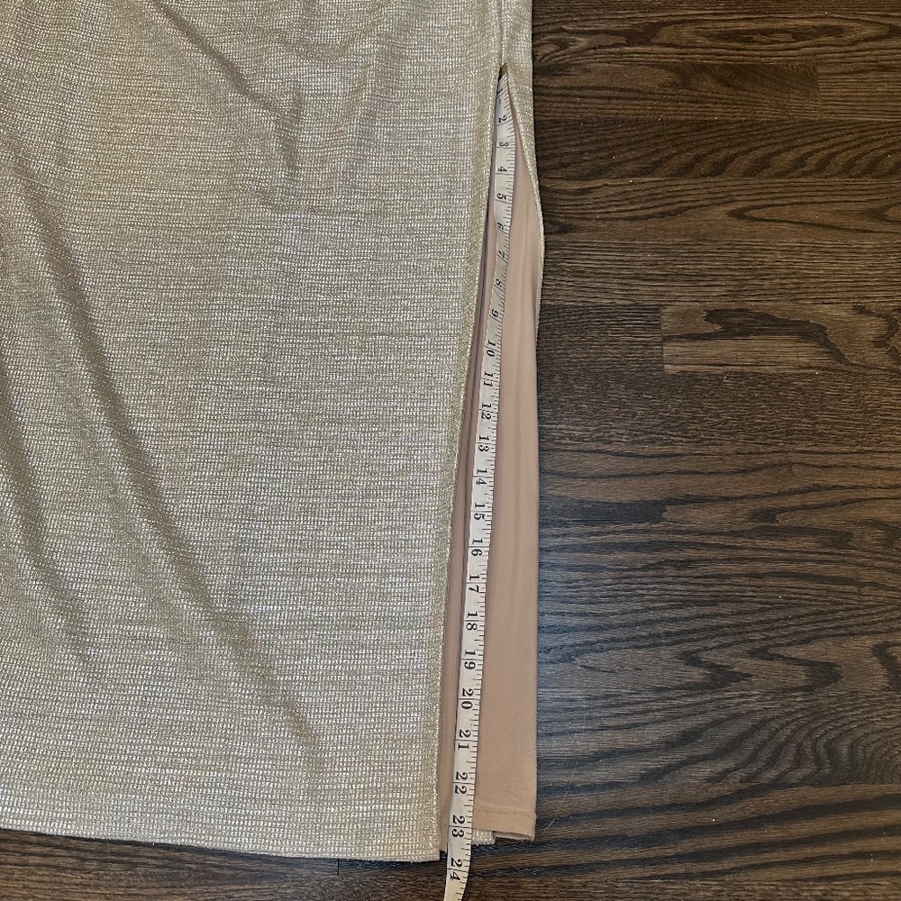 Ralph Lauren Metallic‎ Silver Evening Gown – Size 8 - Picture 9 of 10